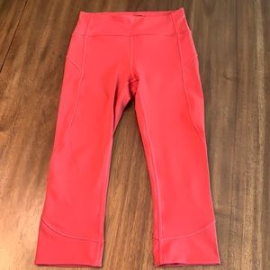 Lululemon high rise crop leggings - size 4